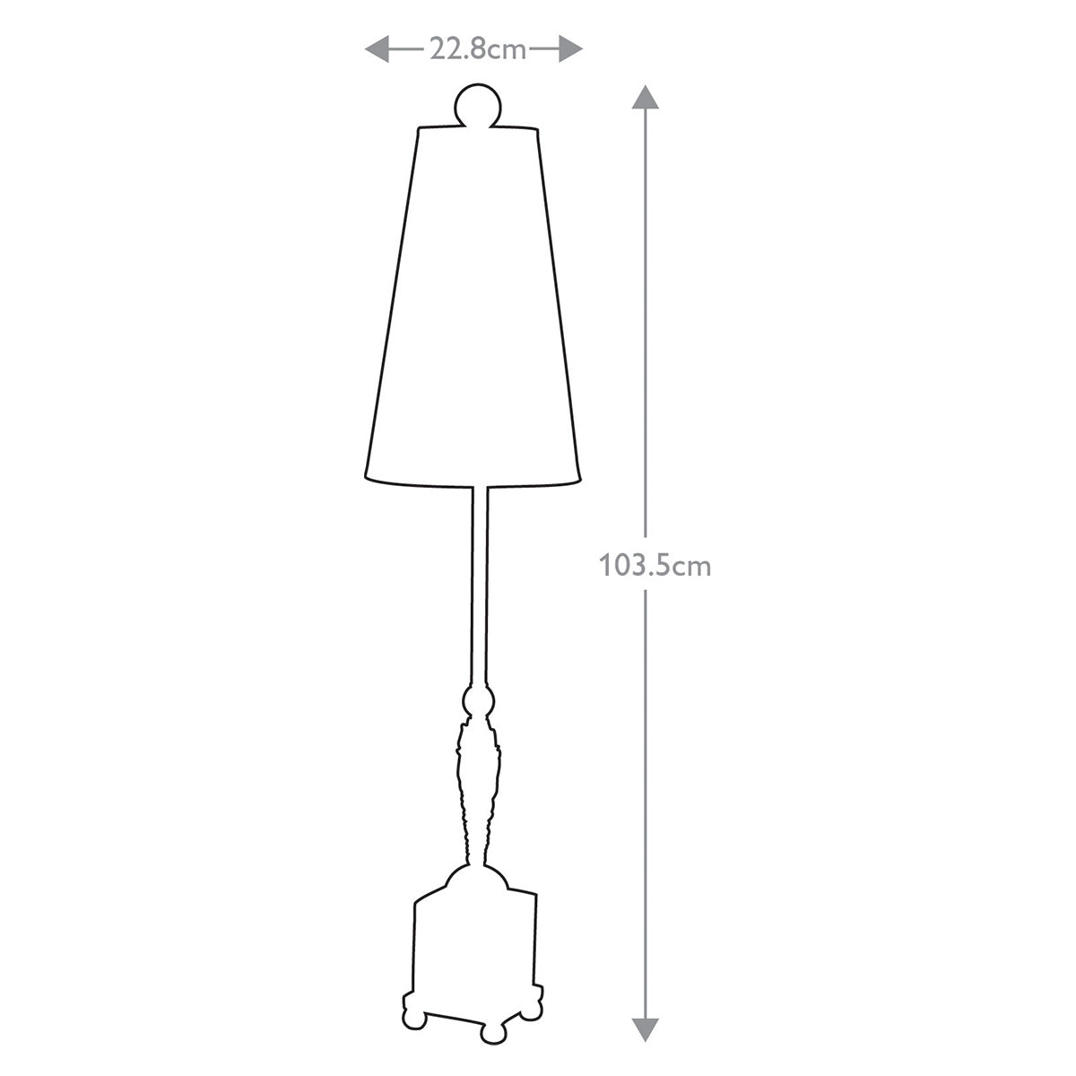 Tischleuchte Noma Luxe (weiß) 1x - Elstead Lighting