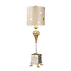 Tischleuchte Pompadour X (silberfarben) 1x - Elstead Lighting