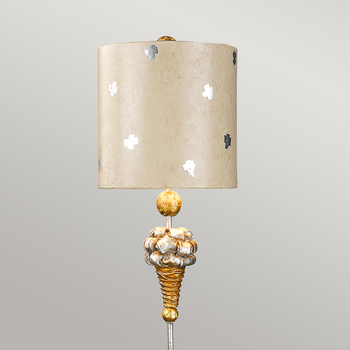 Tischleuchte Pompadour X (silberfarben) 1x - Elstead Lighting