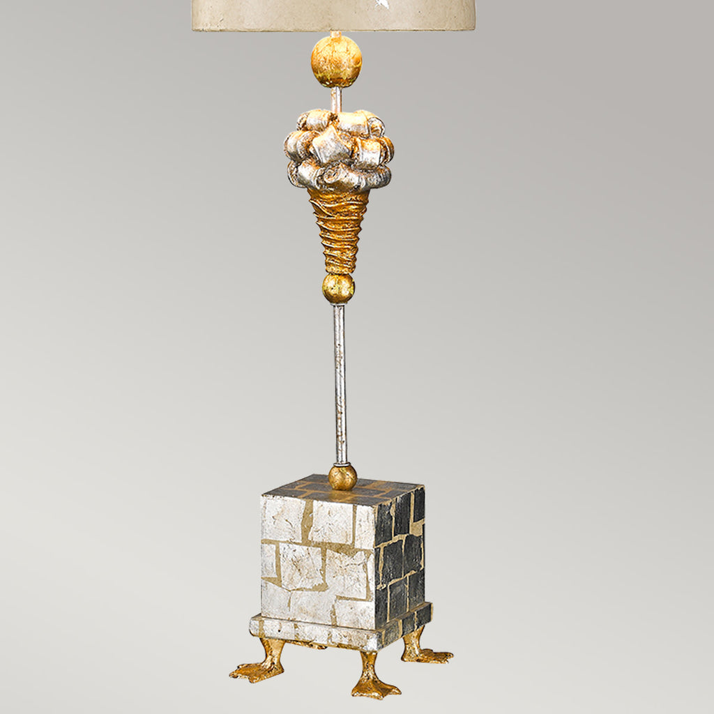 Tischleuchte Pompadour X (silberfarben) 1x - Elstead Lighting