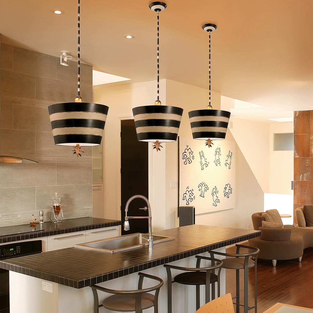 Pendelleuchte South Beach (schwarz) 1x - Elstead Lighting