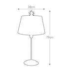 Tischleuchte South Beach (silberfarben) 1x - Elstead Lighting