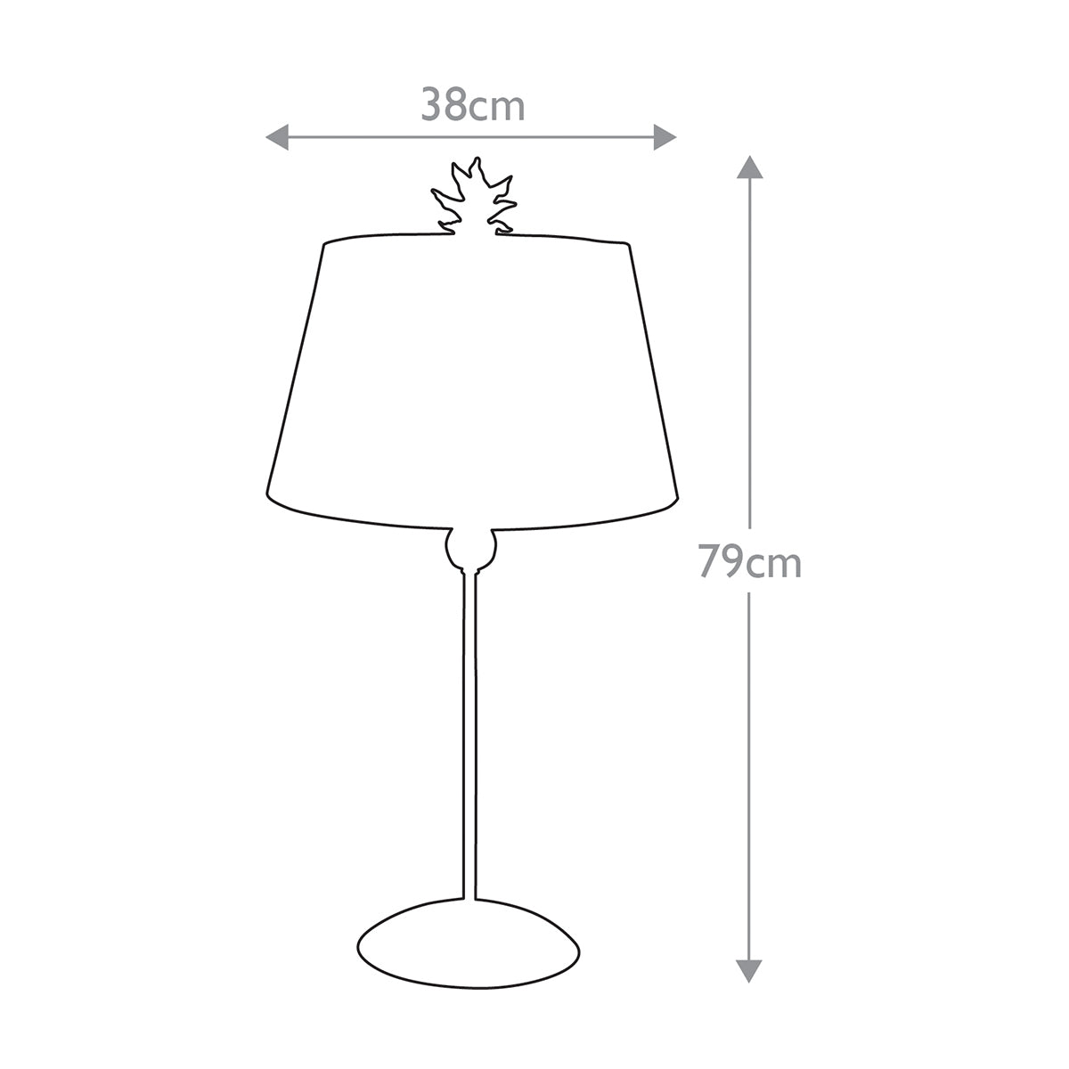 Tischleuchte South Beach (silberfarben) 1x - Elstead Lighting