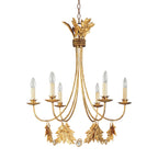 Pendelleuchte Sweet Olive (goldfarben) 6x - Elstead Lighting