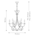 Pendelleuchte Sweet Olive (goldfarben) 6x - Elstead Lighting