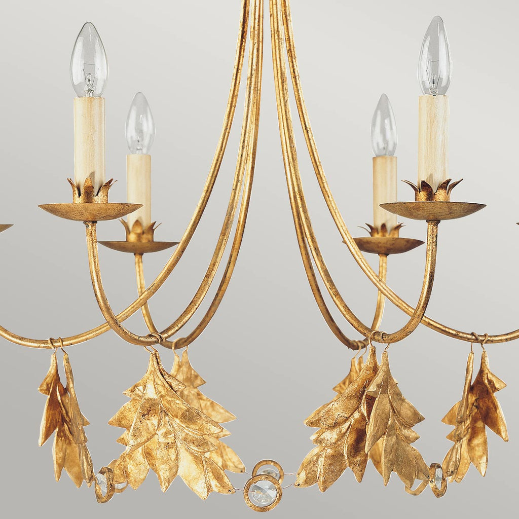 Pendelleuchte Sweet Olive (goldfarben) 6x - Elstead Lighting