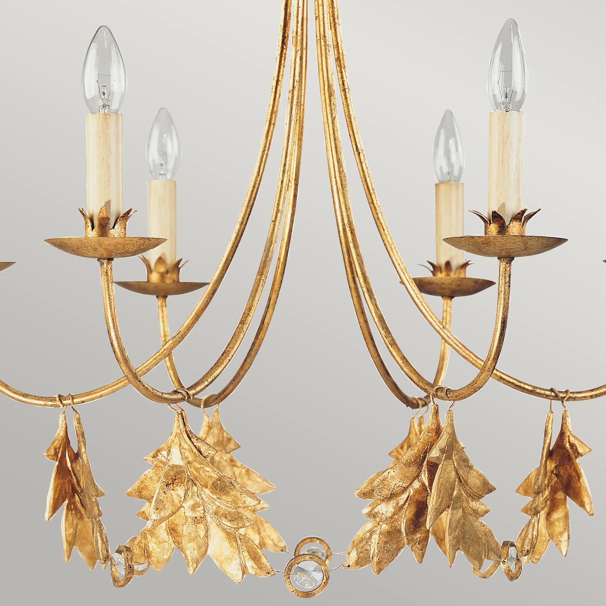 Pendelleuchte Sweet Olive (goldfarben) 6x - Elstead Lighting