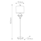 Stehleuchte Trellis (Cambridge Crackl) 1x - Elstead Lighting