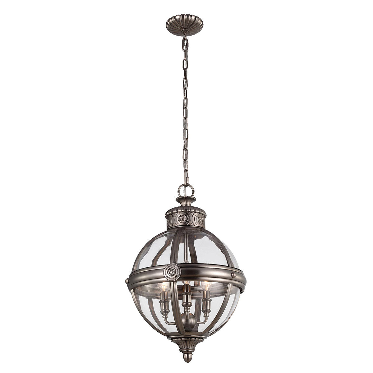Pendelleuchte Adams (Nickel) 3x - Elstead Lighting