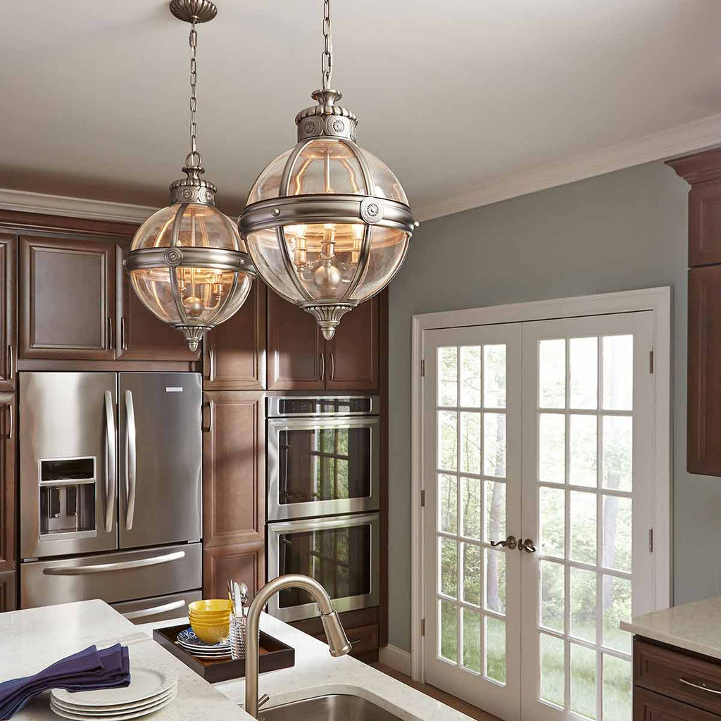 Pendelleuchte Adams (Nickel) 3x - Elstead Lighting