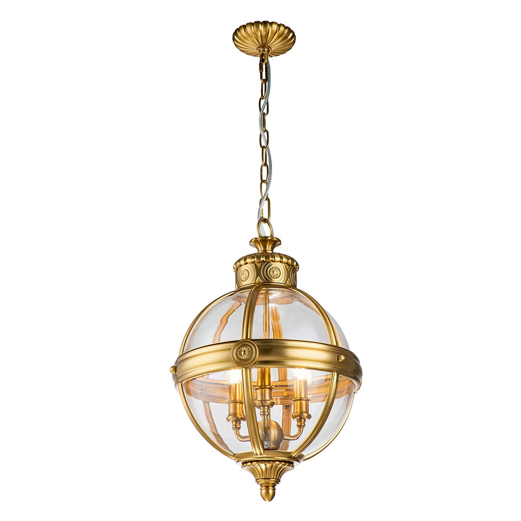 Pendelleuchte Adams (messingfarben) 3x - Elstead Lighting