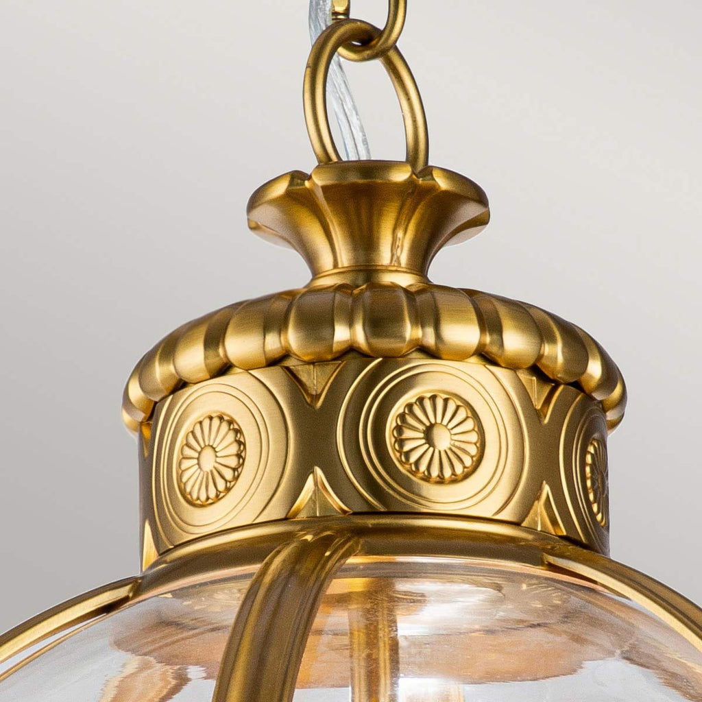 Pendelleuchte Adams (messingfarben) 3x - Elstead Lighting