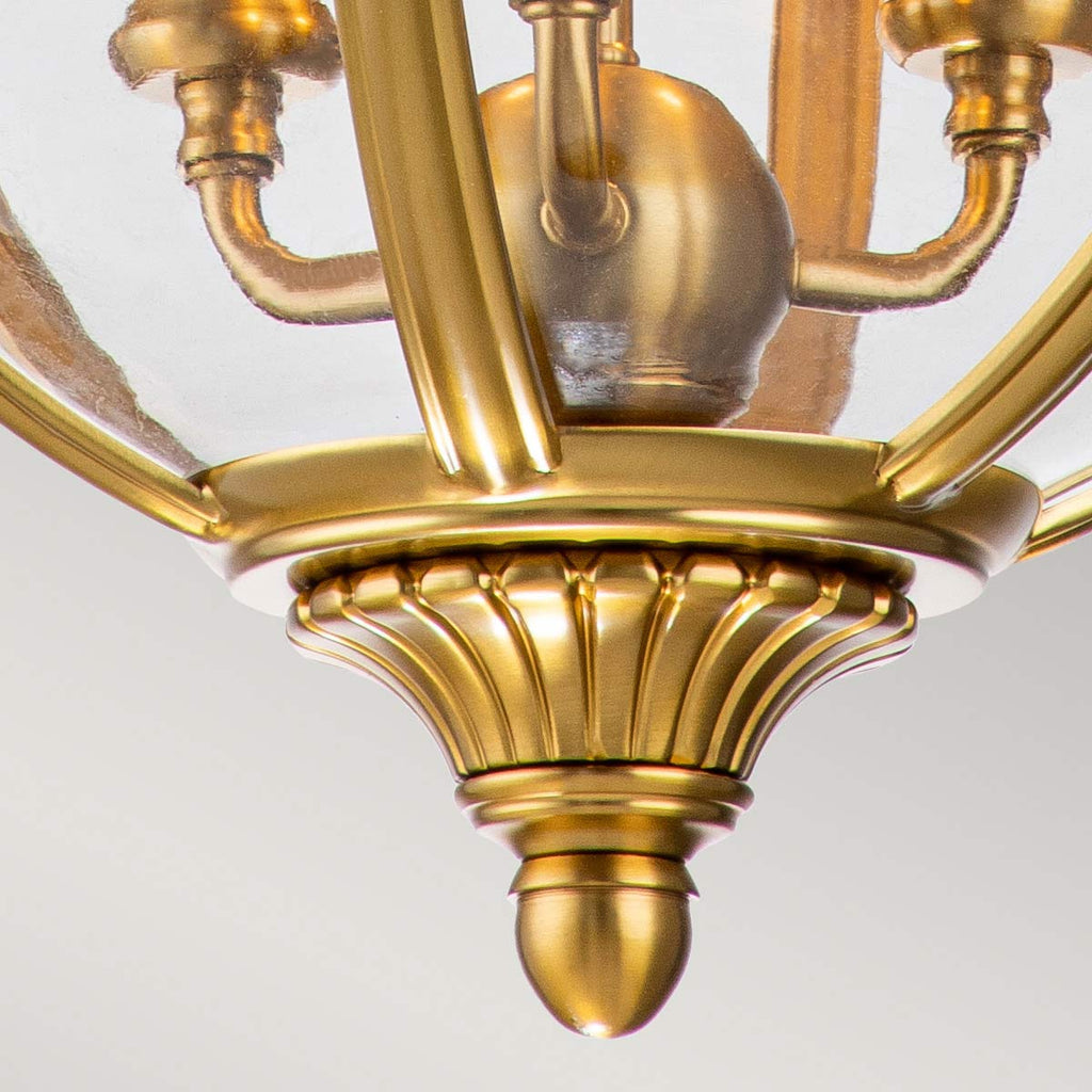 Pendelleuchte Adams (messingfarben) 3x - Elstead Lighting