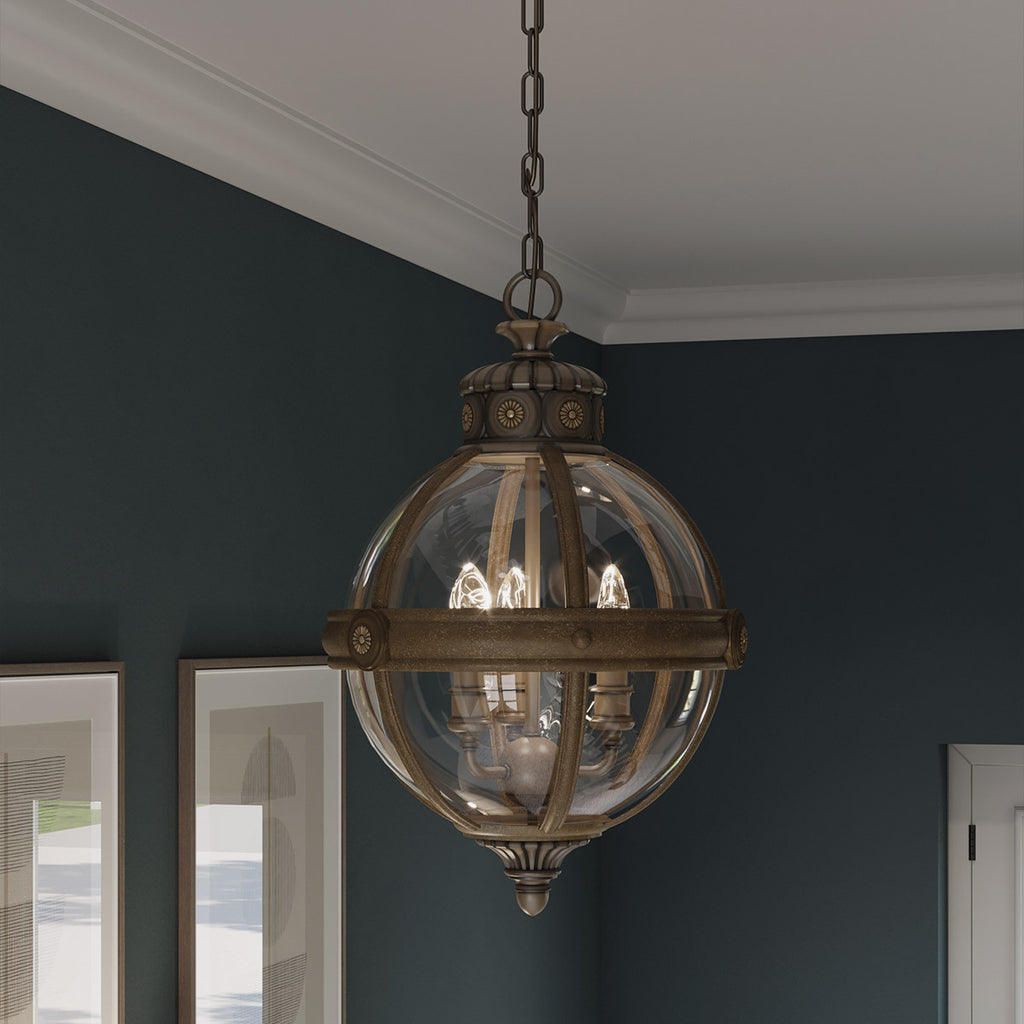 Pendelleuchte Adams (bronzefarben) 3x - Elstead Lighting