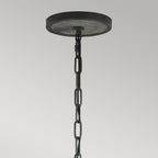 Pendelleuchte Allier (Weathered Oak Wood/Antique Forged Iron) 4x - Elstead Lighting