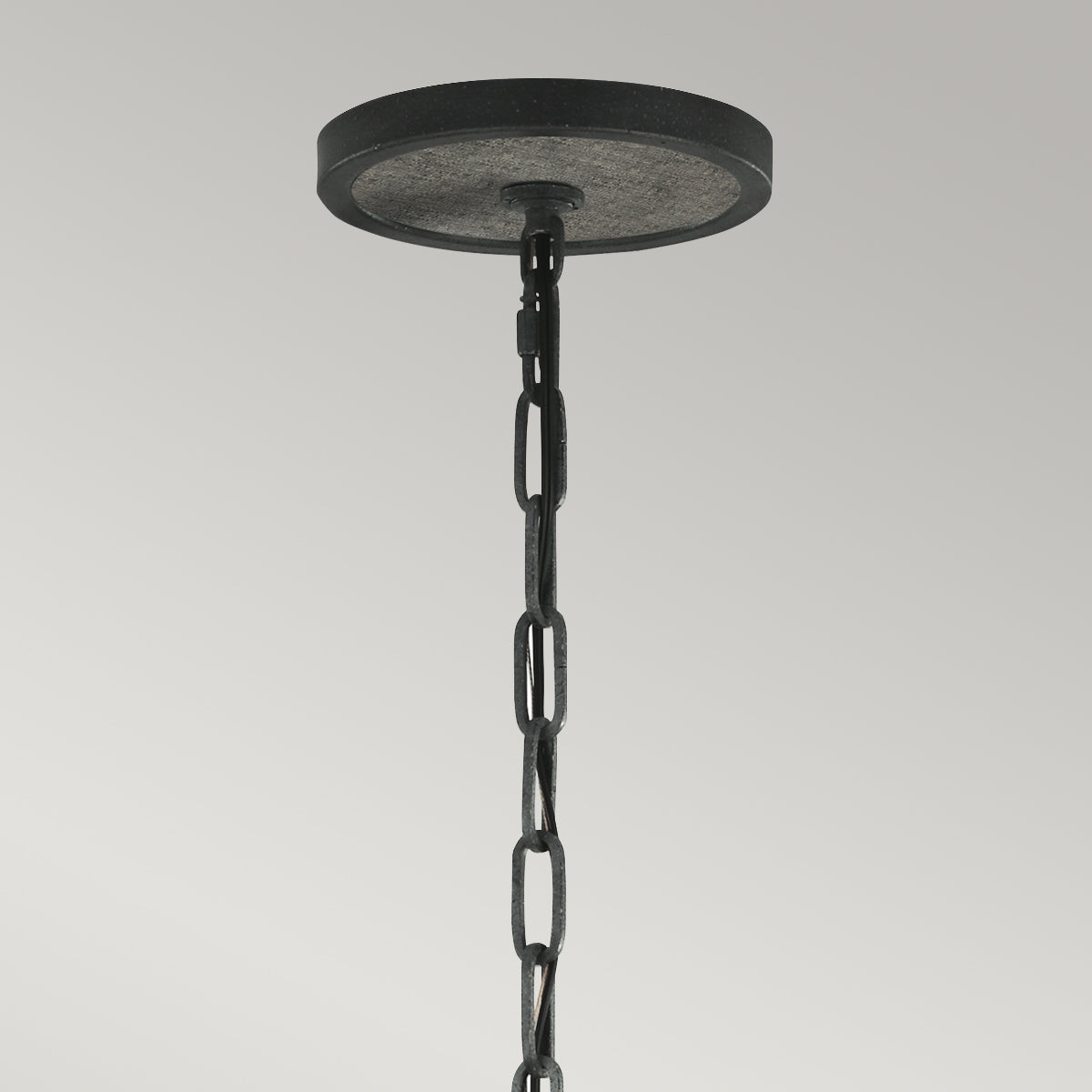 Pendelleuchte Allier (Weathered Oak Wood/Antique Forged Iron) 4x - Elstead Lighting