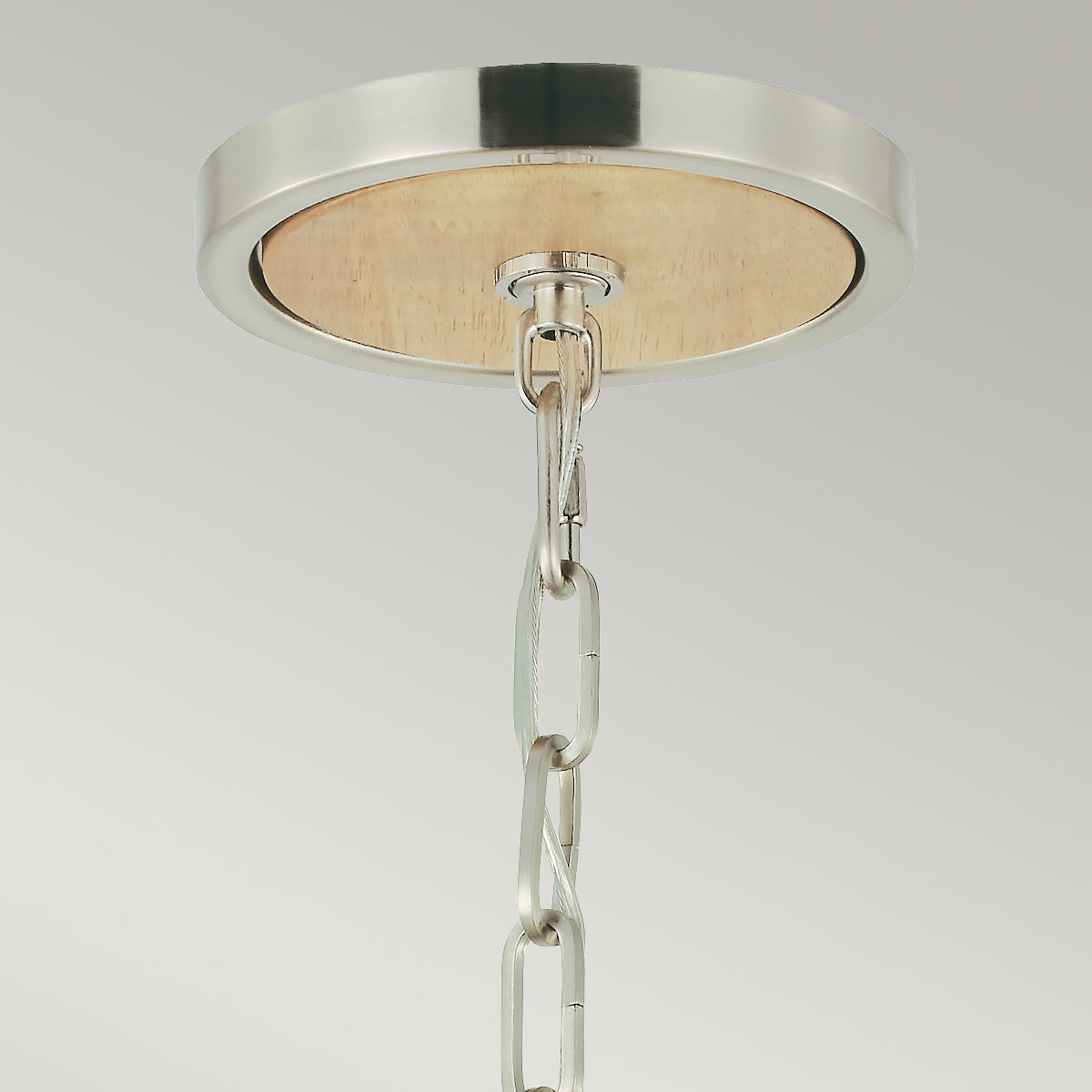 Pendelleuchte Allier (Light Wood/Brushed Steel) 1x - Elstead Lighting