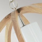 Pendelleuchte Allier (Light Wood/Brushed Steel) 1x - Elstead Lighting