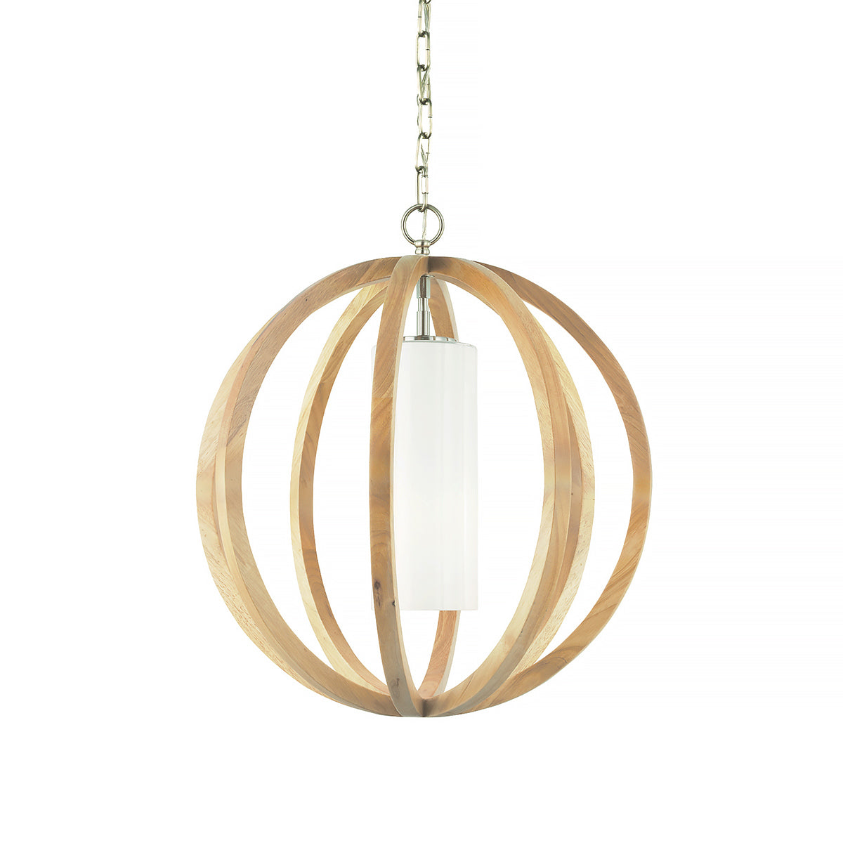 Pendelleuchte Allier (Light Wood/Brushed Steel) 1x - Elstead Lighting