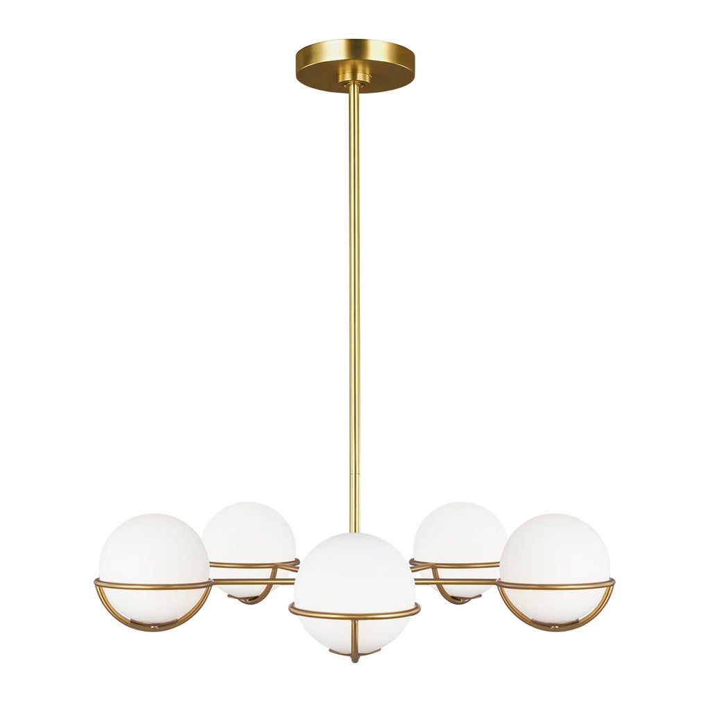 Pendelleuchte Apollo (messingfarben) 5x - Elstead Lighting