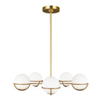 Pendelleuchte Apollo (messingfarben) 5x - Elstead Lighting