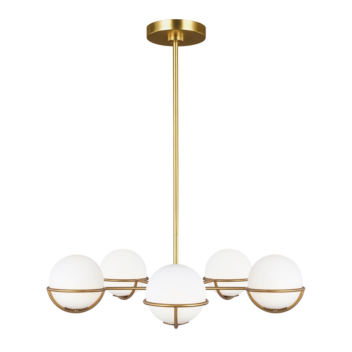 Pendelleuchte Apollo (messingfarben) 5x - Elstead Lighting