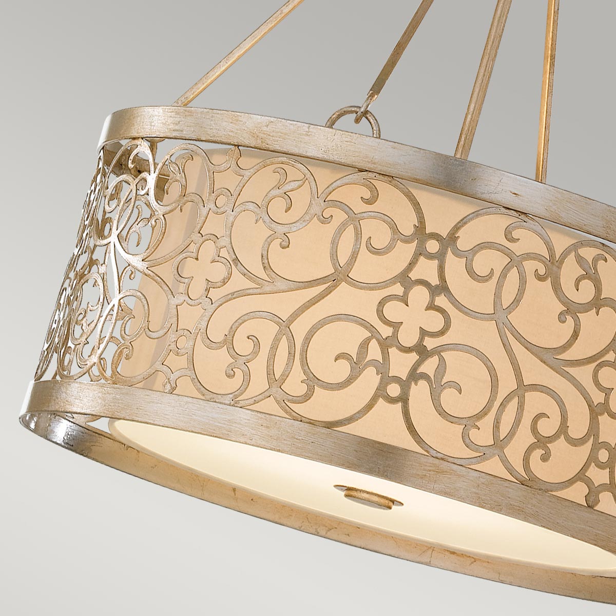 Pendelleuchte Arabesque (silberfarben) 4x - Elstead Lighting