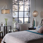 Pendelleuchte Arabesque (silberfarben) 4x - Elstead Lighting