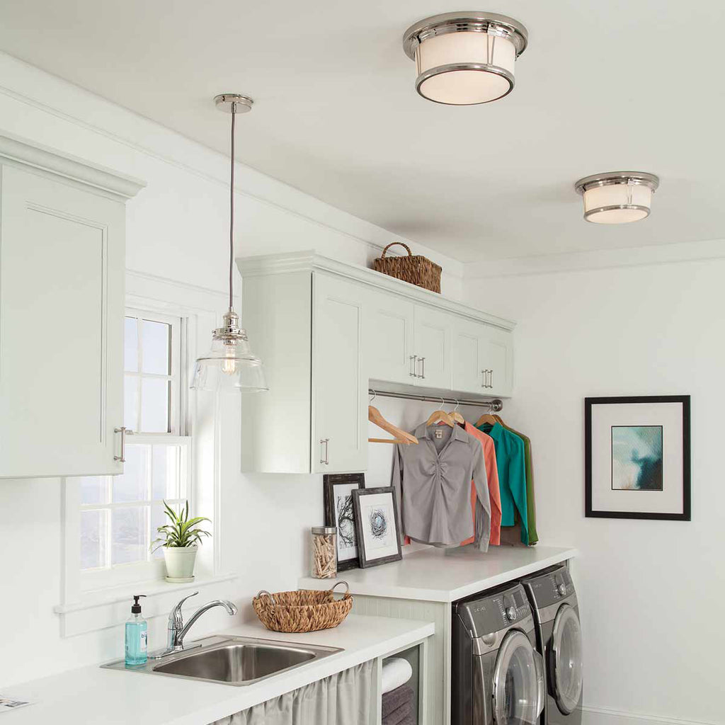 Pendelleuchte Baskin (Nickel) 1x - Elstead Lighting