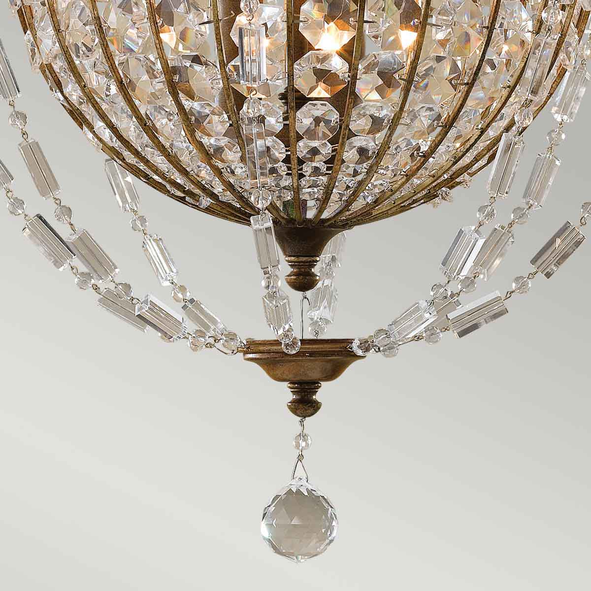 Pendelleuchte Bellini (bronzefarben) 3x - Elstead Lighting