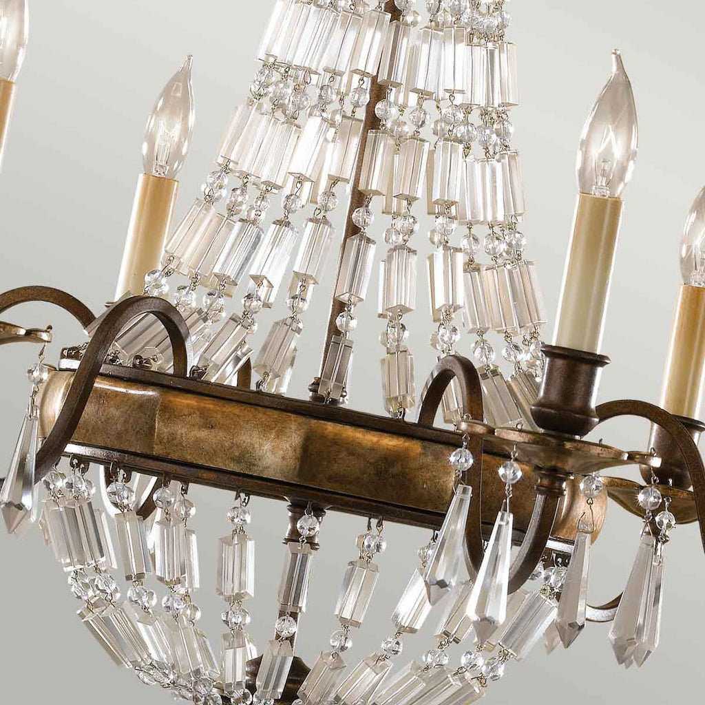 Pendelleuchte Bellini (bronzefarben) 6x - Elstead Lighting