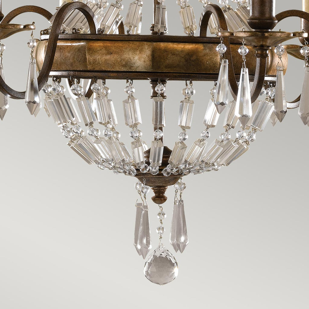 Pendelleuchte Bellini (bronzefarben) 6x - Elstead Lighting
