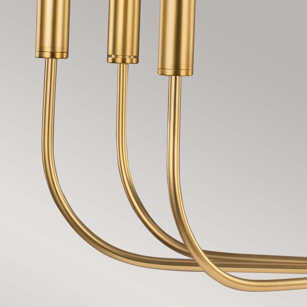 Pendelleuchte Brianna (messingfarben) 9x - Elstead Lighting