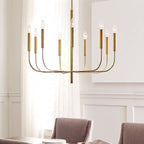 Pendelleuchte Brianna (messingfarben) 9x - Elstead Lighting