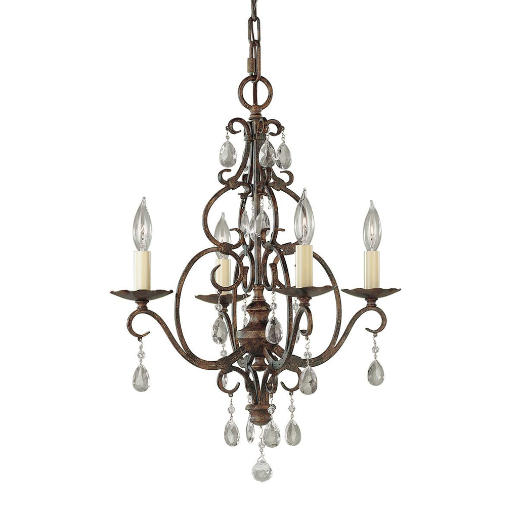Pendelleuchte Chateau (bronzefarben) 4x - Elstead Lighting