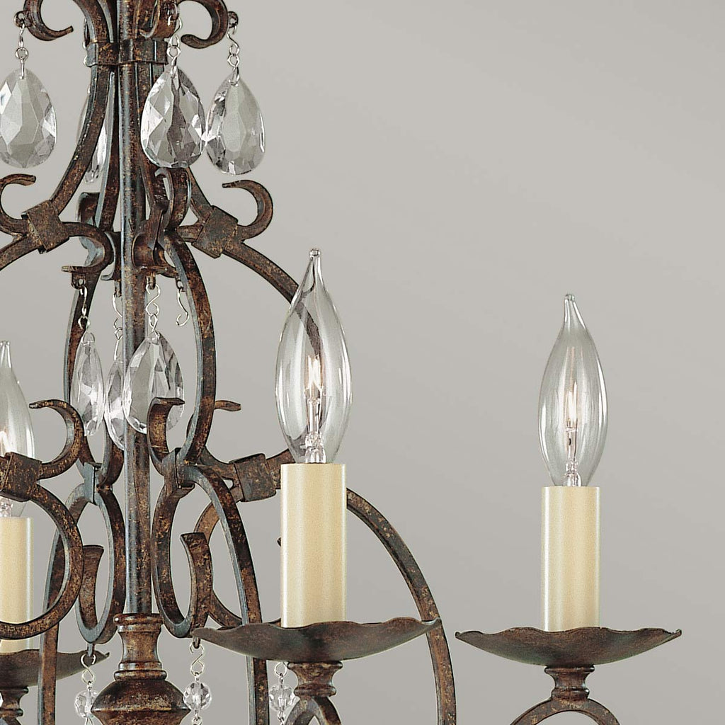 Pendelleuchte Chateau (bronzefarben) 4x - Elstead Lighting