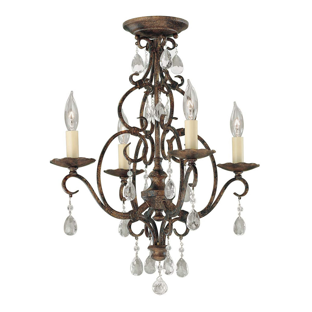 Pendelleuchte Chateau (bronzefarben) 4x - Elstead Lighting