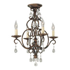 Pendelleuchte Chateau (bronzefarben) 4x - Elstead Lighting