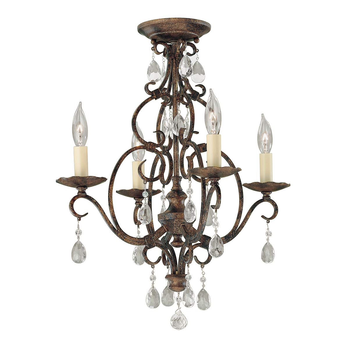 Pendelleuchte Chateau (bronzefarben) 4x - Elstead Lighting