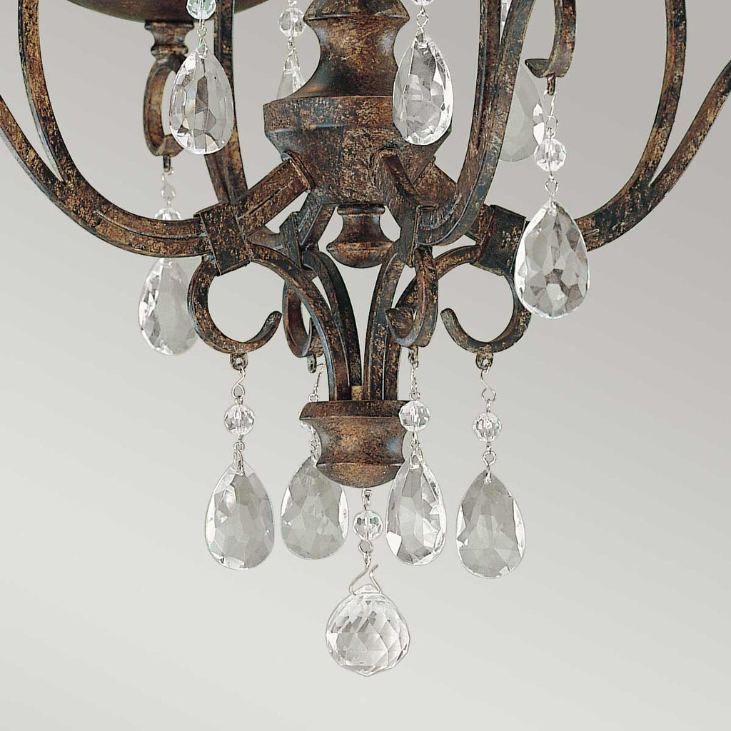 Pendelleuchte Chateau (bronzefarben) 4x - Elstead Lighting