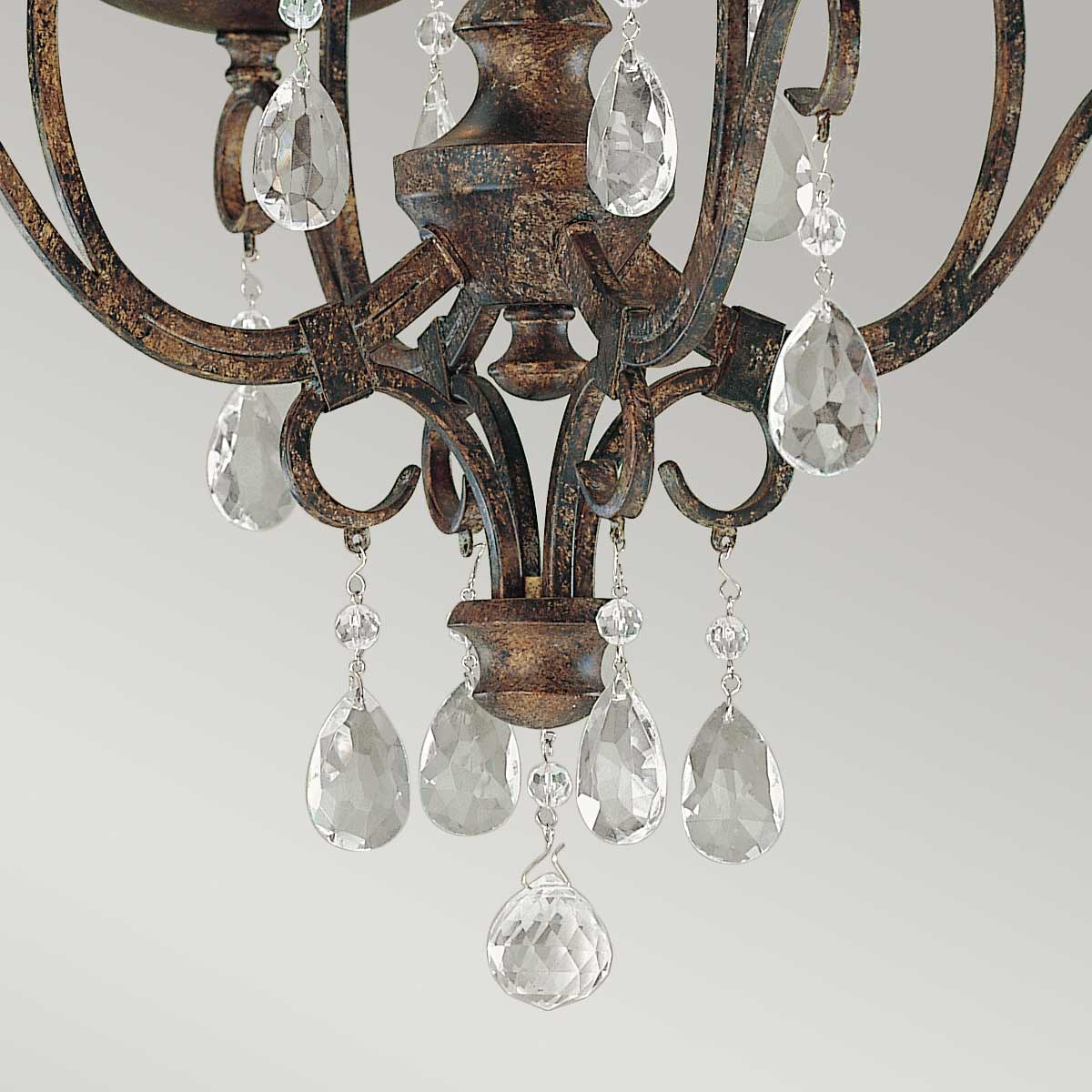 Pendelleuchte Chateau (bronzefarben) 4x - Elstead Lighting