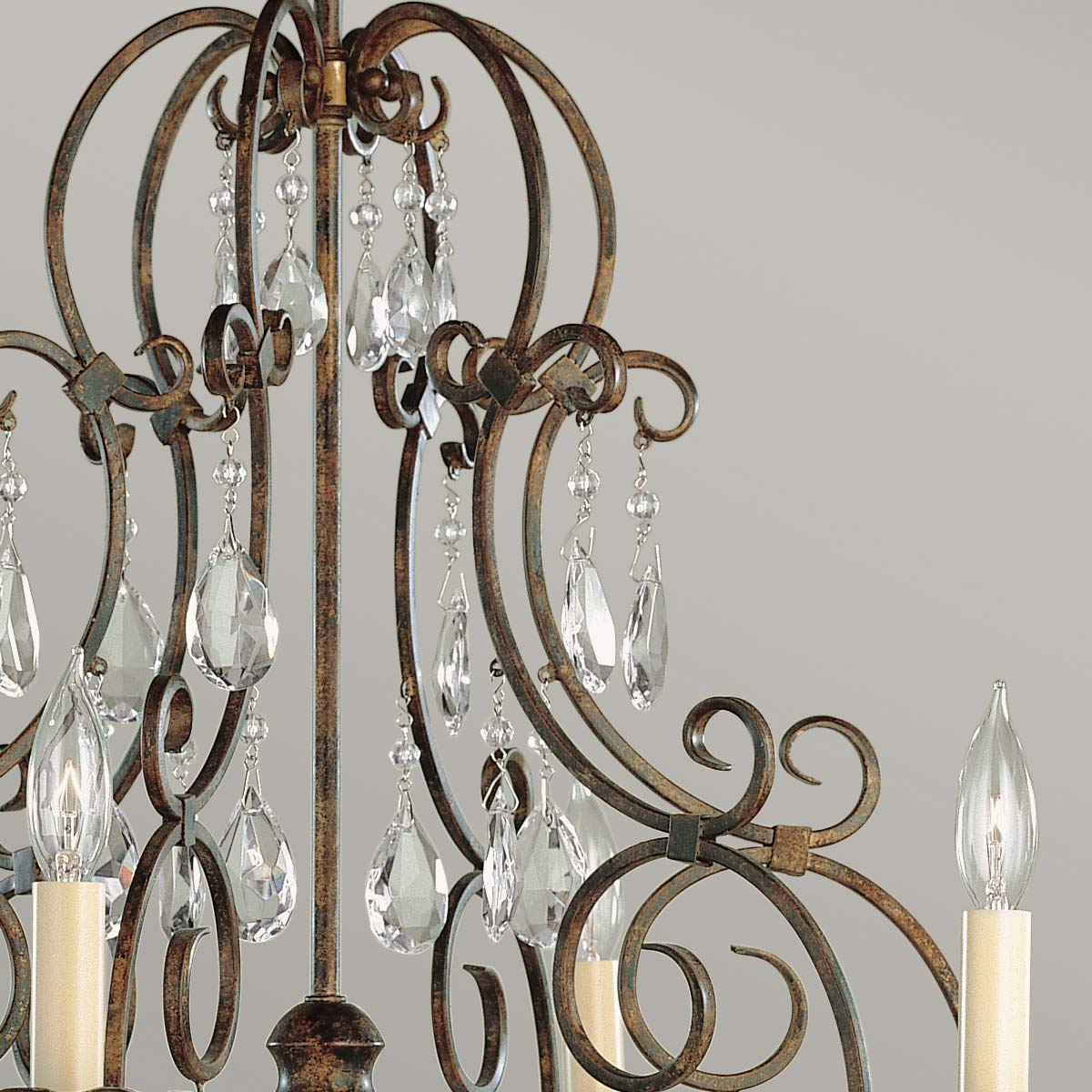 Pendelleuchte Chateau (bronzefarben) 6x - Elstead Lighting