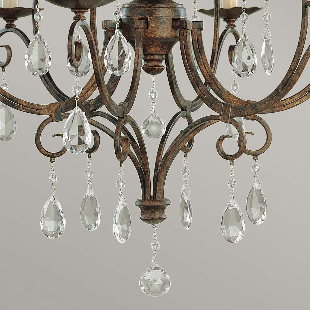 Pendelleuchte Chateau (bronzefarben) 6x - Elstead Lighting