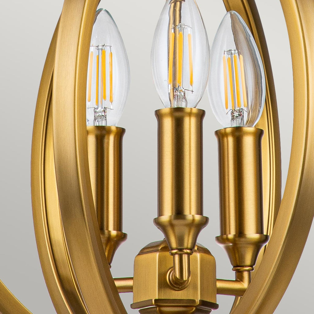 Pendelleuchte Corinne (messingfarben) 3x - Elstead Lighting