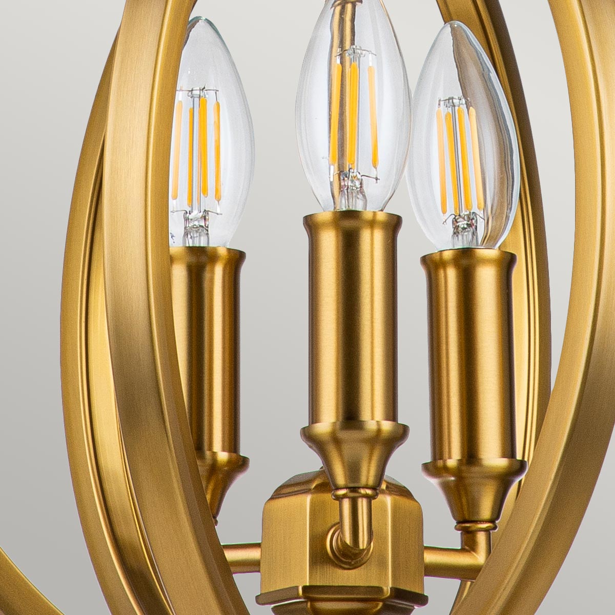 Pendelleuchte Corinne (messingfarben) 3x - Elstead Lighting