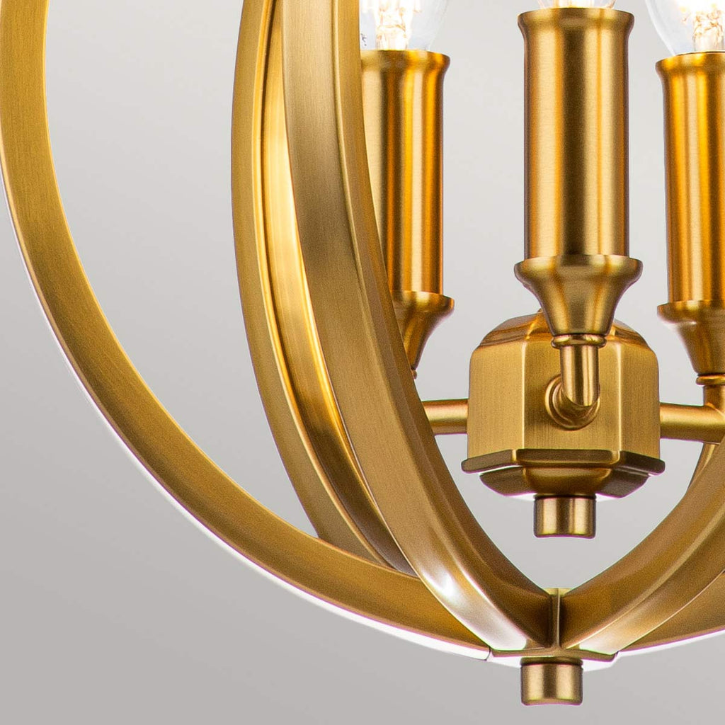 Pendelleuchte Corinne (messingfarben) 3x - Elstead Lighting