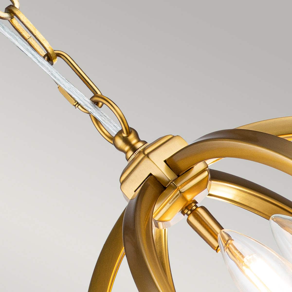 Pendelleuchte Corinne (messingfarben) 3x - Elstead Lighting