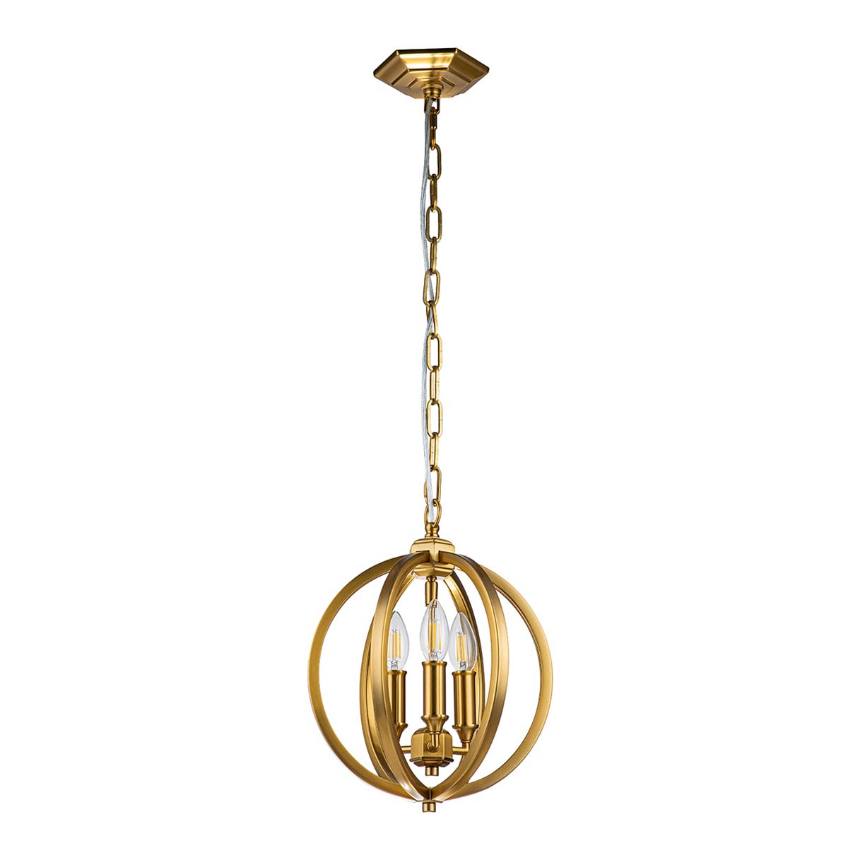 Pendelleuchte Corinne (messingfarben) 3x - Elstead Lighting