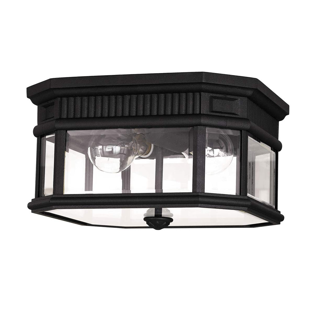 Außen-Deckenleuchte Cotswold Lane (schwarz) 2x - Elstead Lighting