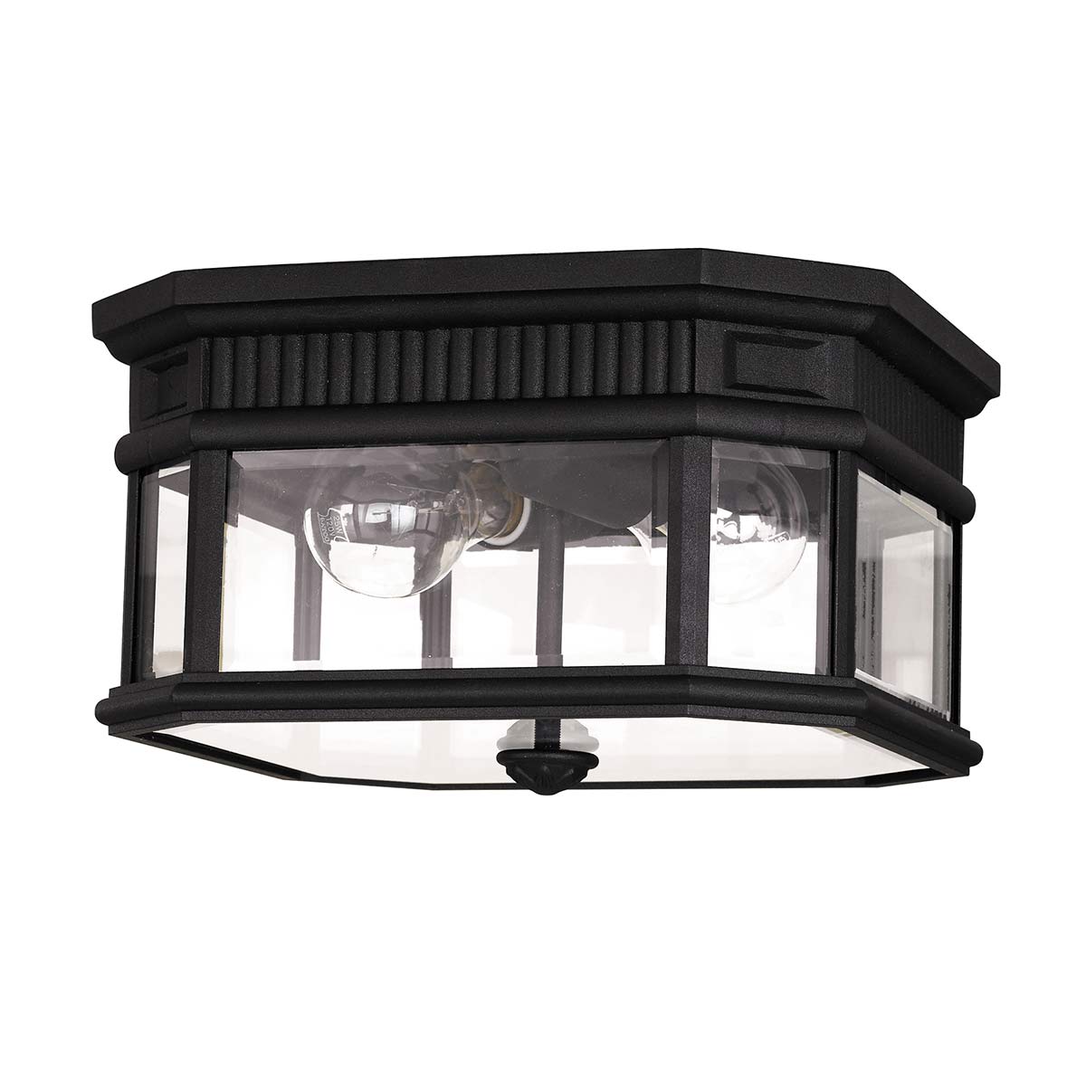 Außen-Deckenleuchte Cotswold Lane (schwarz) 2x - Elstead Lighting